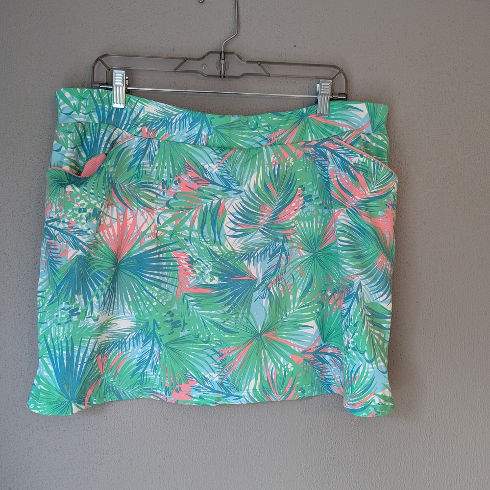 Ruby Rd. Tropical Print Golf / Tennis Mini Skort  - XLP